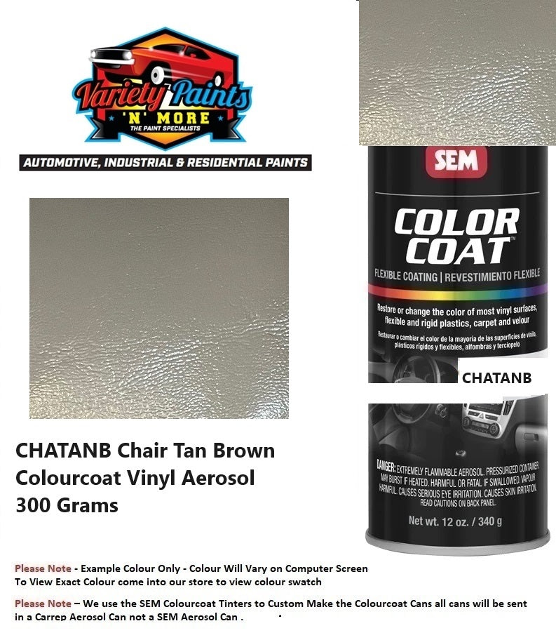 CHATANB Chair Tan Brown Colourcoat Vinyl Aerosol 300 Grams