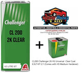 CL200 Challenger 2K HS Universal  Clear Coat 6.5LT KIT 2:1 (Comes with HS Medium Hardener)