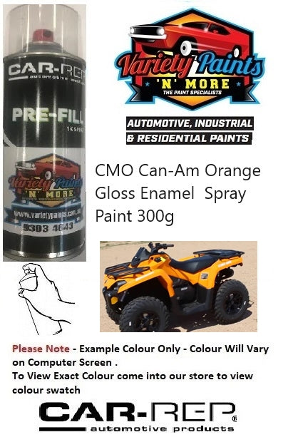 CMO Can-Am Orange Gloss Enamel  Spray Paint 300g