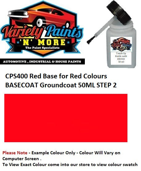 CPS400 Red Base for Red Colours BASECOAT Groundcoat 50ML STEP 1