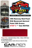 CR5 Runway Red Pearl KIA Basecoat Aerosol Paint 300 Grams STEP 3 ** See NOTES