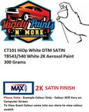 CT101 HiOp White DTM SATIN TB543/540 White 2K Aerosol Paint 300 Grams 