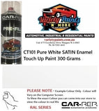 CT101 Pure White SATIN Enamel Touch Up Paint 300 Grams 