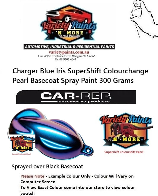 Charger Blue Iris SuperShift Colourchange Pearl Basecoat Spray Paint 300 Grams