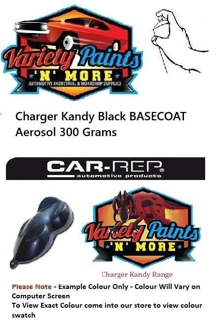 Charger Kandy Black BASECOAT Aerosol 300 Grams KANBLK888-A