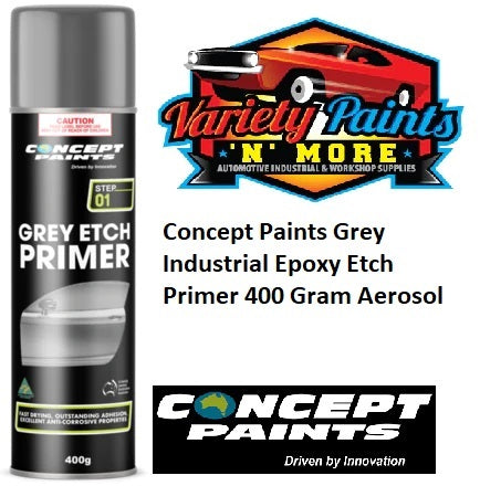 Concept Paints GREY Industrial Etch Primer 400 Gram Aerosol