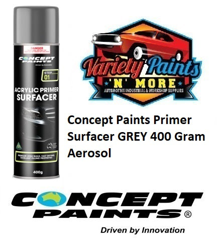 Concept Paints Primer Surfacer GREY 400 Gram Aerosol