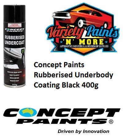 Concept Paints Rubberised Underbody Coating Black 400g