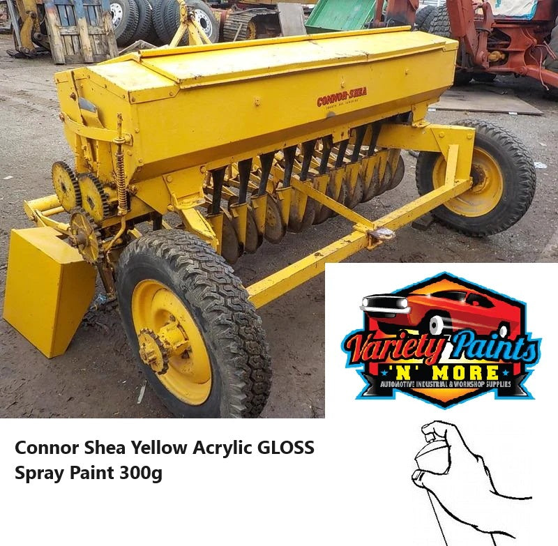 Connor Shea Yellow Acrylic GLOSS Spray Paint 300g 1IS 46A
