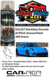 D5C/D7 Sharkblue Porsche ACRYLIC Aerosol Paint 300 Grams
