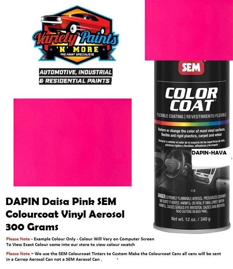 DAPIN Daisa Pink SEM Colourcoat Vinyl Aerosol 300 Grams