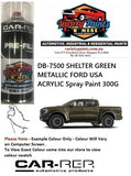 DB-7500 SHELTER GREEN METALLIC FORD USA ACRYLIC Spray Paint 300G