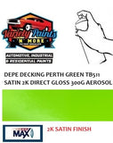 DEPE DECKING PERTH GREEN TB511  SATIN 2K DIRECT GLOSS 300G AEROSOL
