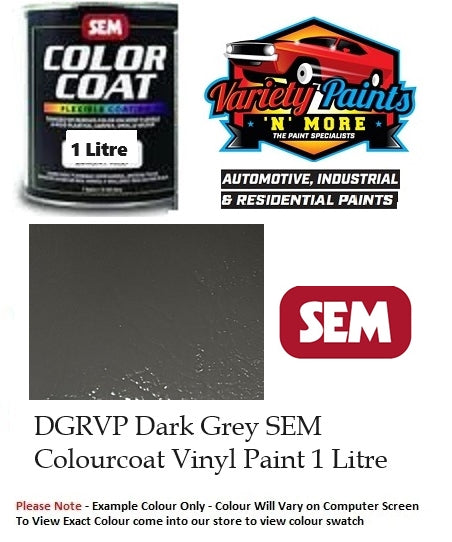 DGRVP Dark Grey SEM Colourcoat Vinyl 1 Litre