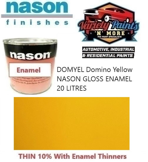 DOMYEL Domino/Spillage Yellow NASON GLOSS ENAMEL 20 LITRES