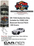 DR-7344 Avalanche Grey Suitable for FORD USA Basecoat Aerosol Paint 300 Grams