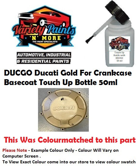 DUCGO Ducati Gold For Crankcase Basecoat Touch Up Bottle 50ml