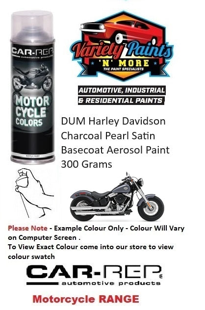 DUM Harley Davidson Charcoal Pearl Basecoat Aerosol Paint 300 Grams