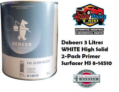 Debeers 3 Litres WHITE High Solid 2-Pack Primer Surfacer HS 8-14510