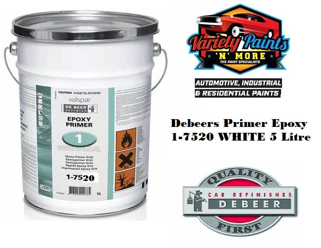 Debeers Primer Epoxy 1-7510 White 5 Litre