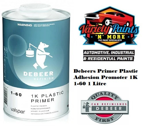 Debeers Primer Plastic Adhesion Promoter 1K 1-60 1 Litre