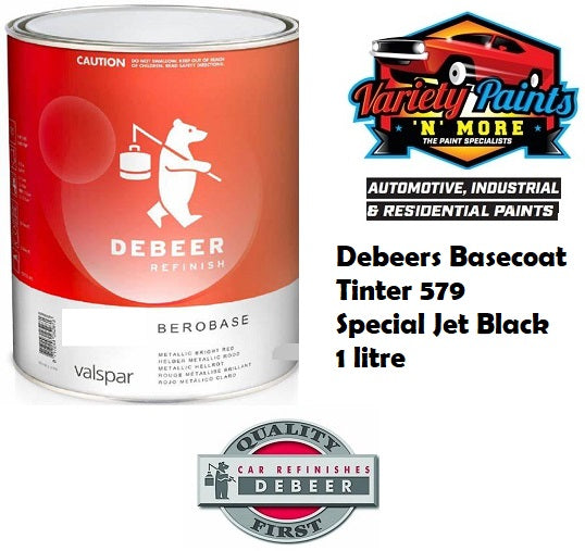 Debeers Tinter 579 Special Jet Black 1 litre Basecoat