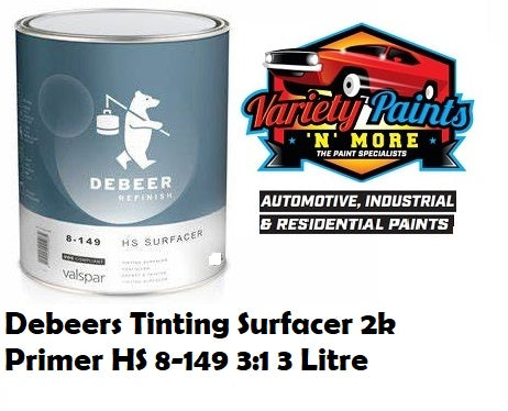 Debeers Tinting Surfacer 2-Pack Primer HS 8-149 3:1 3 Litre