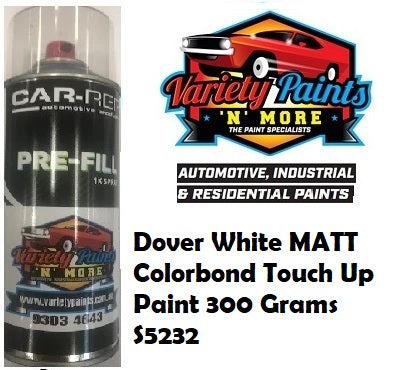 Dover White MATT Acrylic Colorbond® Touch Up Paint 300 Grams S5232