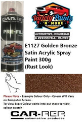 E1127 Golden Bronze SATIN Acrylic spray Paint 300g (Rust Look)