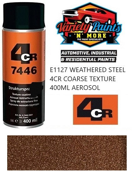 E1127 WEATHERED STEEL 4CR COARSE TEXTURE 400ML AEROSOL