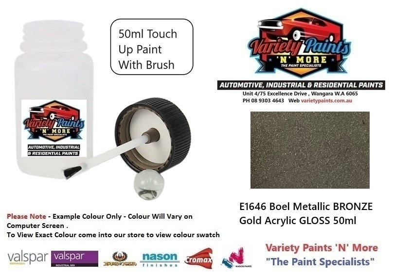 E1646 Boel Metallic BRONZE gold Acrylic GLOSS 50ml
