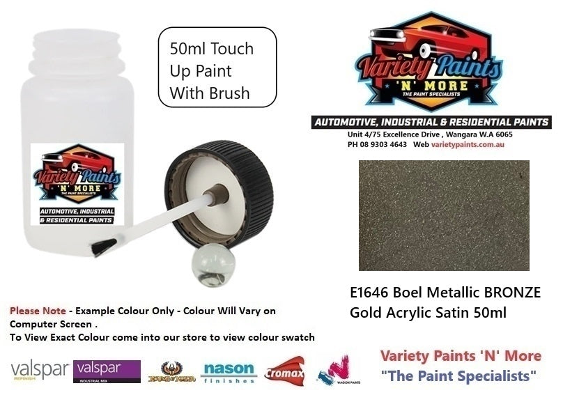 E1646 Boel Metallic BRONZE gold Acrylic Satin 50ml
