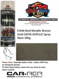 E1646 Boel Metallic Bronze Gold Satin ACRYLIC Spray Paint 300g
