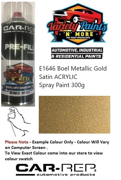 E1646 Boel Metallic Gold Satin ACRYLIC Spray Paint 300g