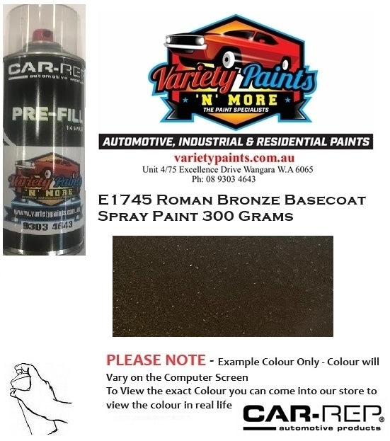 E1744 Bronze Basecoat Spray Paint 300 Grams