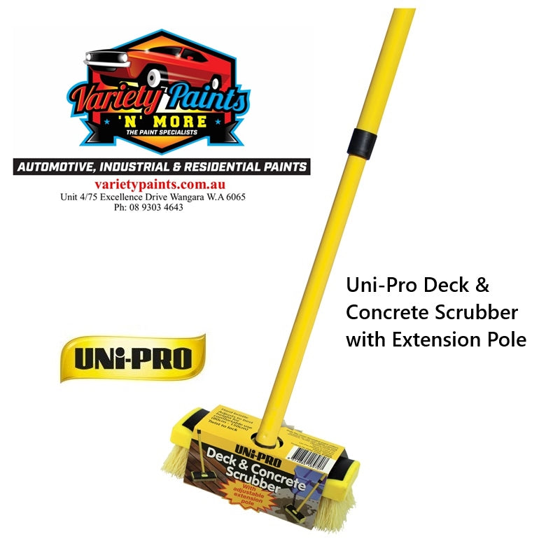 Uni-Pro Deck & Concrete Scrubber with Extension Pole