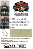 E2019 Lunar Gold Metallic SATIN Acrylic Touch Up Paint 300 Grams