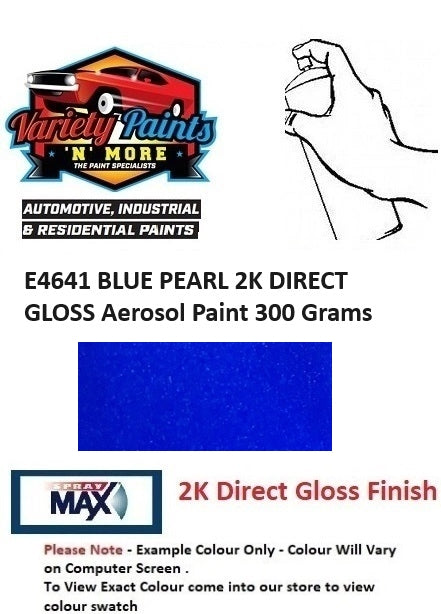 E4641 BLUE PEARL 2K DIRECT GLOSS Aerosol Paint 300 Grams