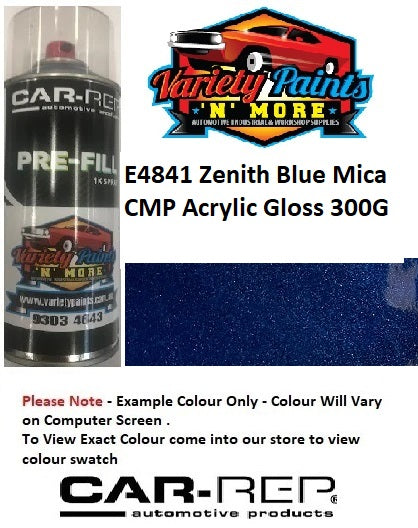 E4841 Zenith Blue Mica CMP Gloss Acrylic 300G