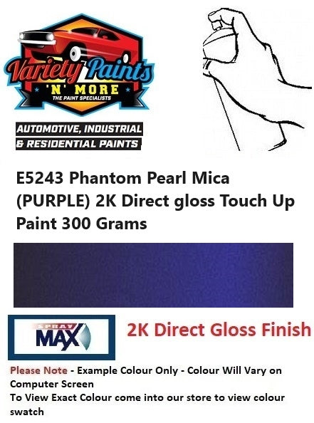 E5243 Phantom Pearl Mica (PURPLE) 2K Direct Gloss Touch Up Paint 300 Grams 1IS 13A