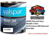E6308 Charcoal Grey Metallic 4 litre  Performance 888 Basecoat Paint Mix