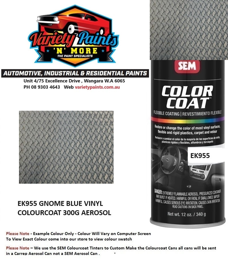 EK955 GNOME BLUE VINYL COLOURCOAT 300G AEROSOL