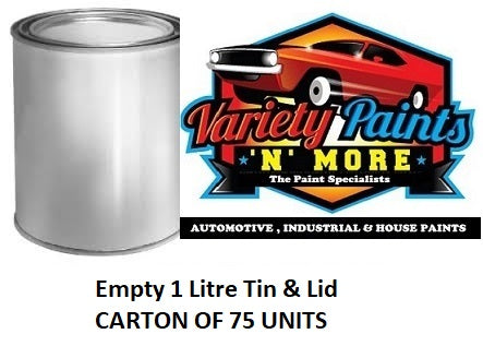 Empty 1 Litre Tin & Lid CARTON OF 75 UNITS