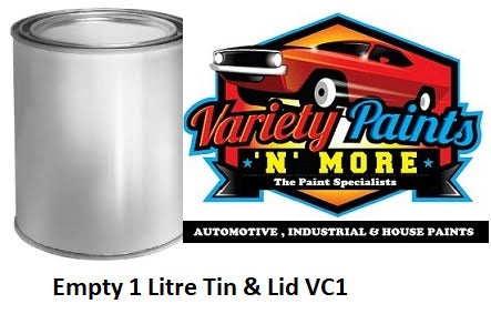 Empty 1 Litre Tin & Lid VC1  (WC 56)