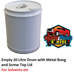 Empty 20 Litre Drum with Metal Bung and Screw Top Lid