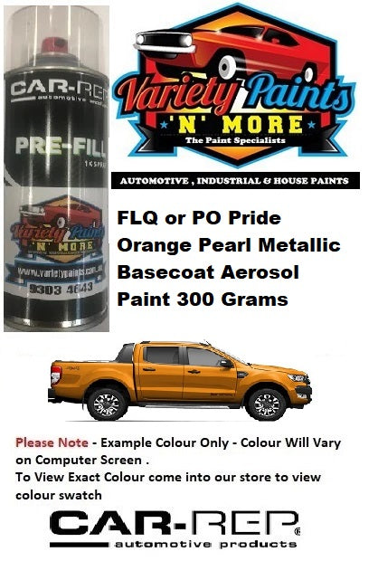 5FLQ/FLQ/PO Pride Orange Pearl Metallic Basecoat Aerosol Paint 300 Grams