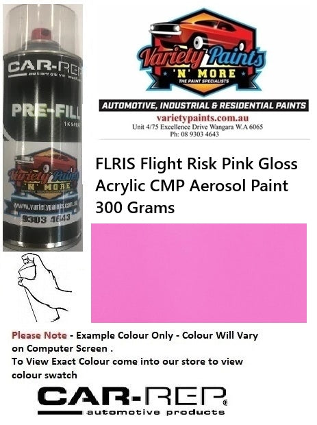 FLRIS Flight Risk Pink Gloss Acrylic CMP Aerosol Paint 300 Grams