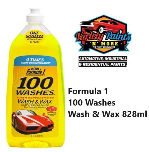 Formula 1  100 Washes Wash & Wax 828ml