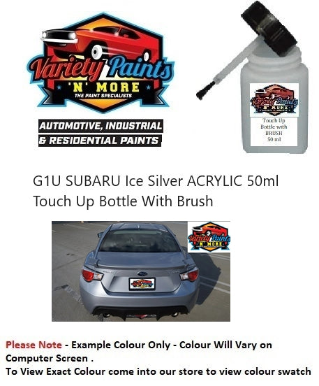 G1U SUBARU Ice Silver ACRYLIC 50ml Touch Up Bottle