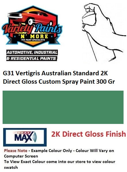 G31 Vertigris Australian Standard 2K Direct Gloss Custom Spray Paint 300 Grams